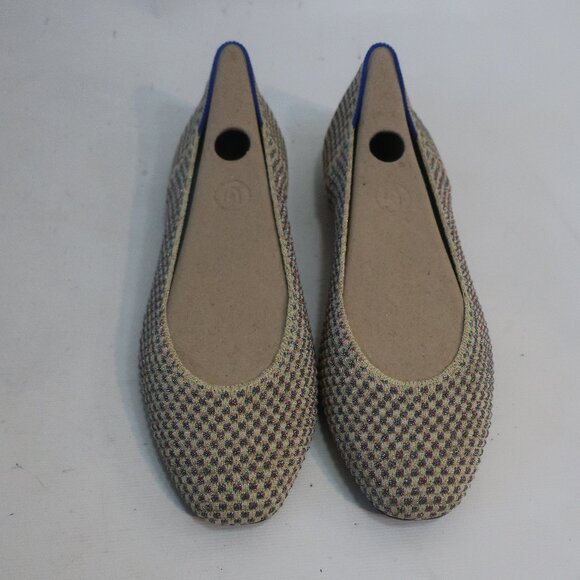 Rothy's Shoes - Like New Womens Rothy's Multi Gold Metallic Textile Ballet The Flat Shoes 7.5 CO